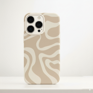 Protectly Premium iPhone Case – Cream Swirl